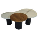 BEAN COFFEE TABLE & SIDE TABLE* -SET OF 2 - Image 2