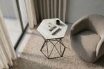 HEXAGIN SIDE TABLE (WHITE)