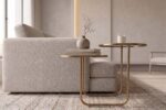 RAILEY COFFEE TABLE (TOP GLASS-METAL BASE) - Image 2