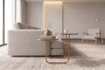 RAILEY COFFEE TABLE (TOP GLASS-METAL BASE) - Image 3